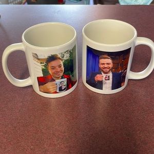 Justin Timberlake & Jimmy Fallon coffee mugs